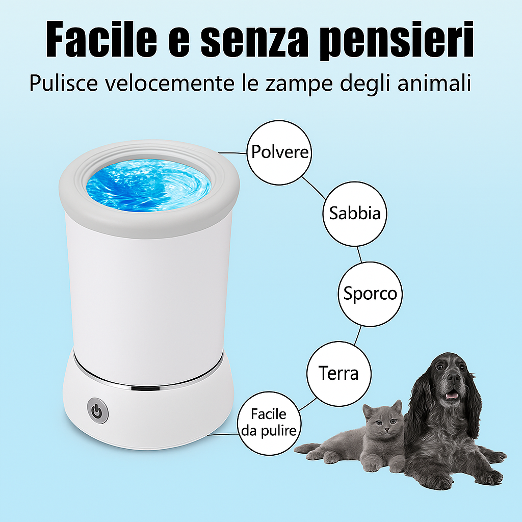 LAVAPIEDI AUTOMATICO PER ANIMALI DOMESTICI