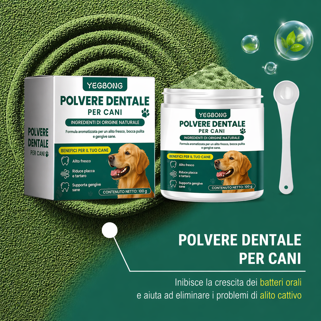 Denti più sani e alito fresco per il tuo cane, senza fatica
