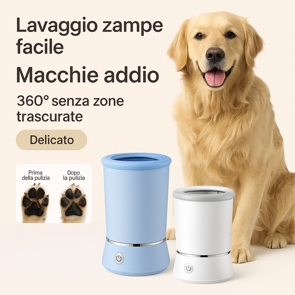 LAVAPIEDI AUTOMATICO PER ANIMALI DOMESTICI